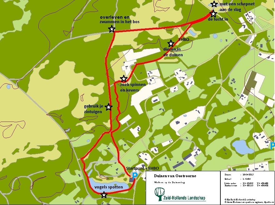 plattegrond Duinendag 2015